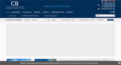 Desktop Screenshot of cbproprietes.com