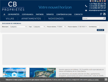 Tablet Screenshot of cbproprietes.com